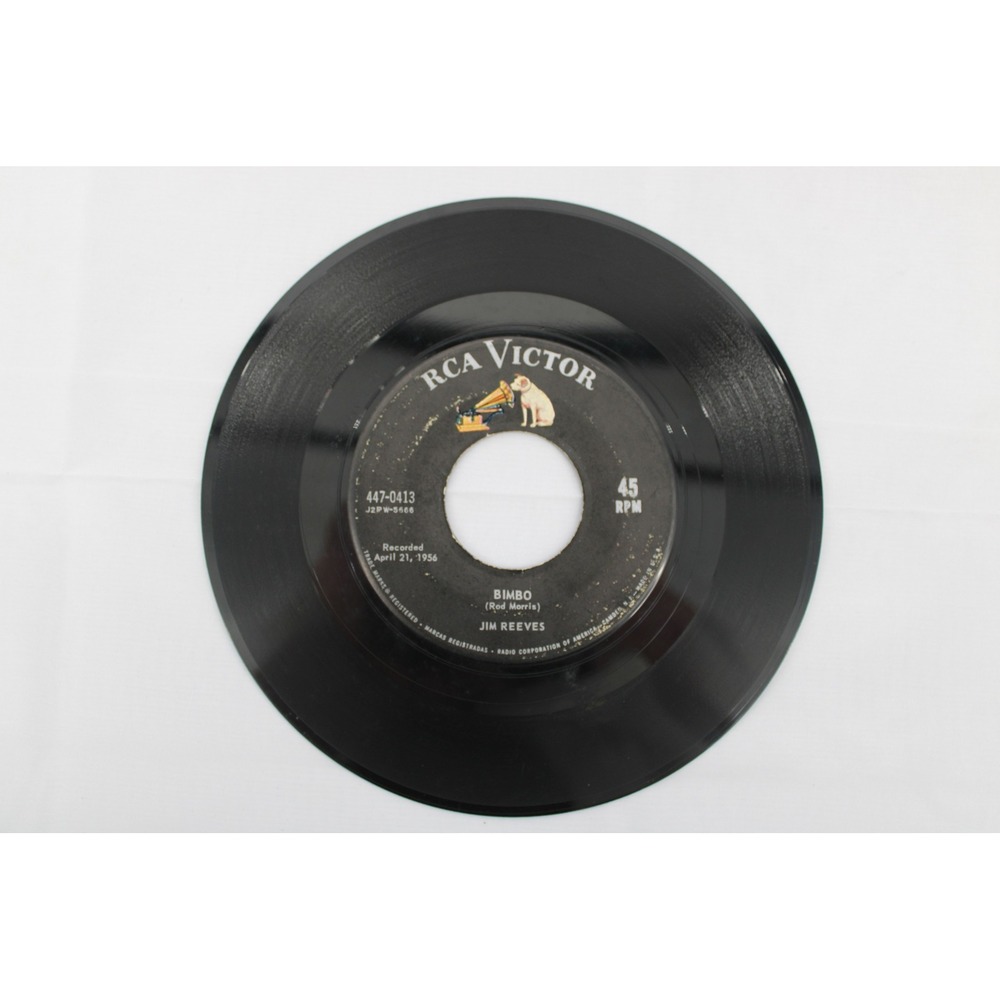 Jim Reeves Bimbo / Four Walls‎ RCA Victor 447-0413 45 RPM 7" Vinyl Single